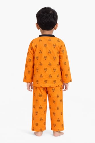 Image of 3BROS BodySuit /Dress for Boys /Girls Full Pajama & Casual Full Sleeves Night Suit Top Combo Kids Set