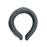 [Sea Gull] Mサイズ グレー 瞬時に温まる あったかりんぐ カバー付き ウォームリング 繰り返し使える あったかい 首 リング 首掛け グッズ 寒さ対策 冷え性対策 ネックリング 軽量 男女兼用 防寒対策 防災 再利用 瞬間 温感 温熱効果 カイロ マフラー (M, グレー)