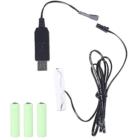WANMEI AA To 4AA Battery Eliminator USB Power Supply Replace 1-4pcs1.5V AA Batteries for Clock Holiday Lights Fan LED Cover