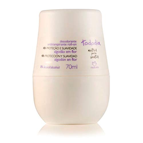 Desodorante Antitranspirante Roll-On Algodão em Flor Tododia - 70ml (KIT COM 04)