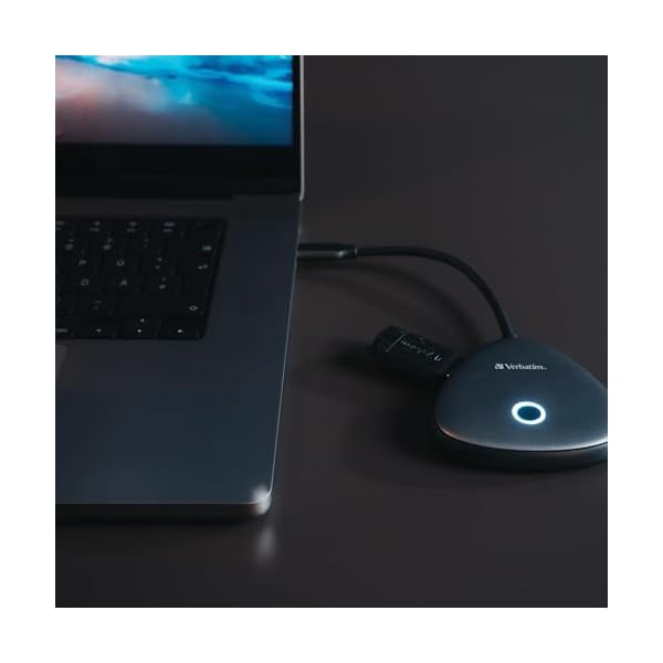 Verbatim Share My Screen Video Extender 4K USB-C Wireless HDMI Transmitter and Receiver Display Adapter with USB Hub and Card Reader - Image 7