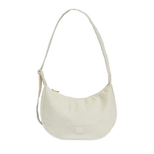 Freshly Picked Zurich Crescent Crossbody Sling Bag, Polar White