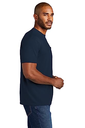 Image of Comfort Colors Men's Adult Short Sleeve Pocket Tee, Style 6030 (Medium, Navy)
