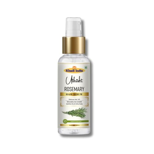 Image of khadi Rosemary Hair Serum with Biotin & Castor Oil, Hair Regrowth Treatment, Non-Sticky, 50gm