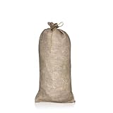 UBICON Burlap Sand Bag with Natural Jute Draw String - Size: 14' x 26' - Sandbags 50lb Weight Capacity - Sandbags for Flooding - Sand Bag - Flood Water Barrier (1)