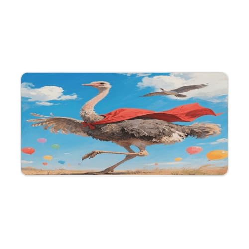 Ostrich Desk Mat Fashion Large Mouse Mat miniatura 1