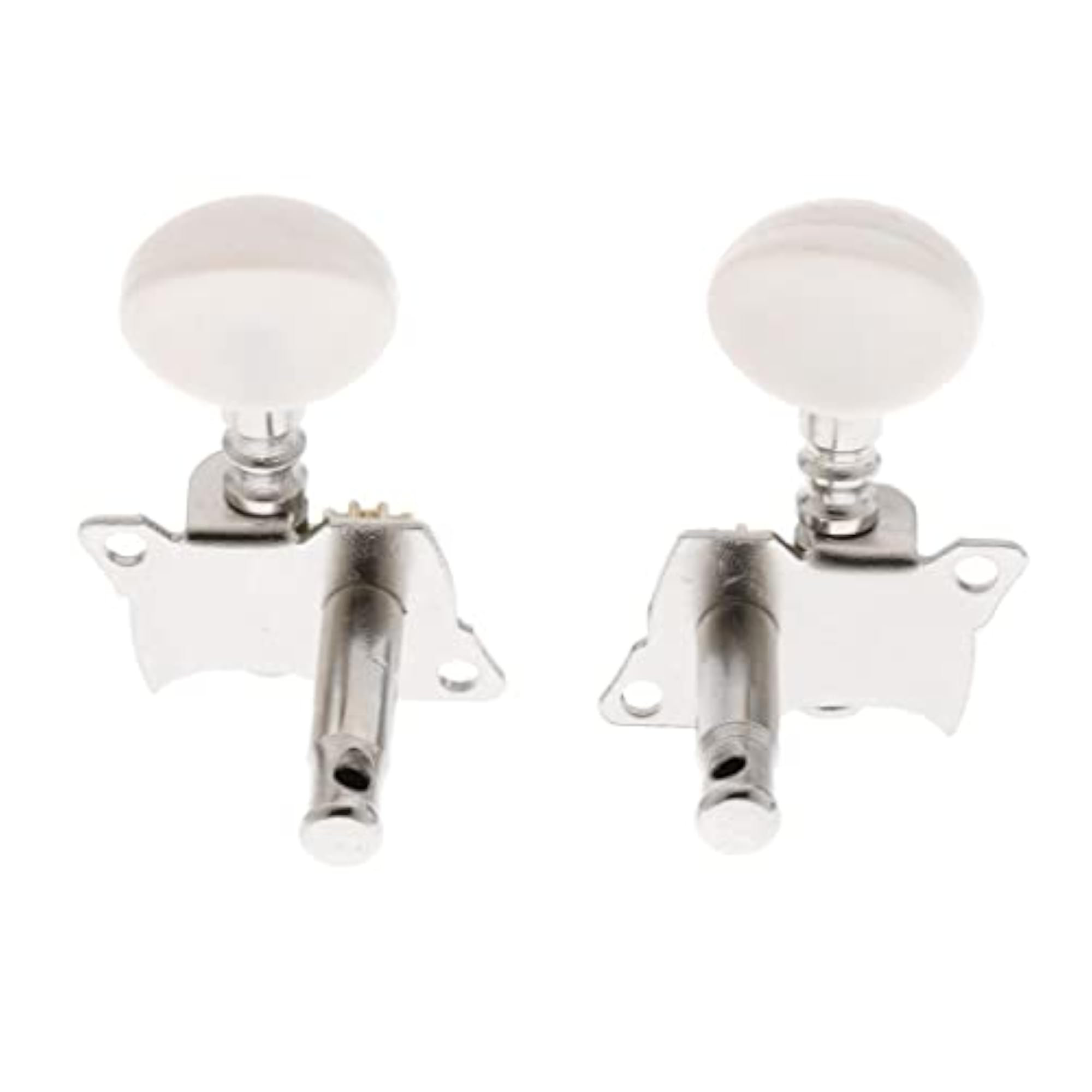 4 Pieces Ukulele Open Tuning Pegs Tuners Silver