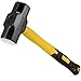 HEIHAK 2 PCS 14 Inch 3 Lb Sledge Hammer, 3 Pound Drilling Club Hammer Sledge With Fiberglass Handle, Forged Steel Non-Slip Handle for Construction, Industrial, Home Use