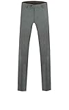  Pantalón de Traje Gris Claro Entallado Ajustado de Dobell-38 Regular