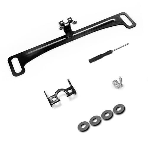 Ponzkoe Universal 170°Adjustable Car Rear View Camera Mount Bracket for License Plate - Full Stainless Steel Anti-Rust