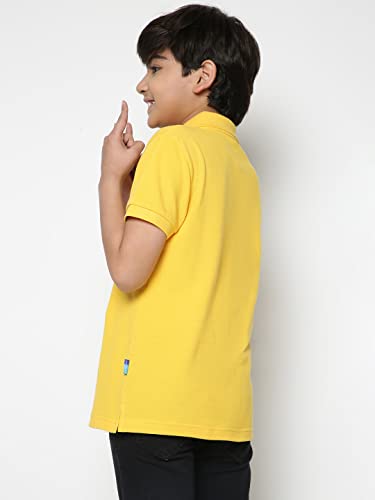 Image of Li'l Tomatoes Boys Pique Cotton Polo T-Shirt | Classic Collar & Button Placket | Soft & Breathable Summer Wear | Casual Comfort | 3-16 Years