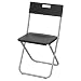 Produktbild Ikea Gunde Klappstuhl, Schwarz, 4 Stück