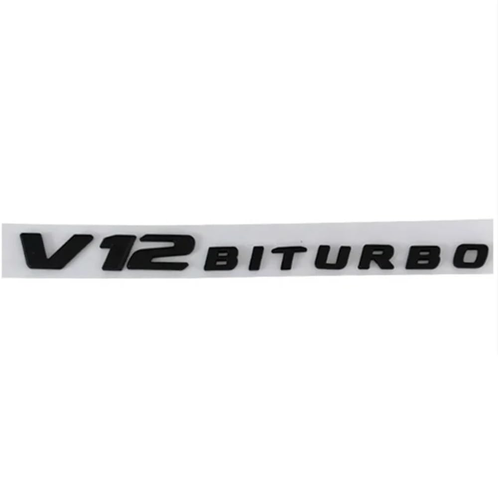 YTQMoreBNZ YYDStes ABS V12 BITURBO Sticker Accessory, Suitable Compatible With Mercedes S65 G65 SL5 AMG W222 W221, R230, R231, W463, W46