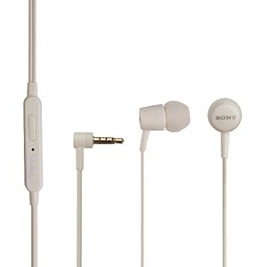 Sony Original Headset MH 750 Z5 Compact Kopfhörer in weiß mit Anrufannahmeknopf On/Off In Ear Ohrhörer