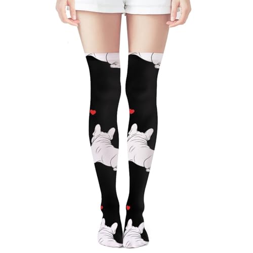 Women's Over Knee Cotton Socks Fashion Casual Long For Daily Outdoor