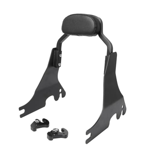 Sissy Bar Backrest Luggage Rack 16 para Sportster Nightster Custom 2004-2017 en color negro
