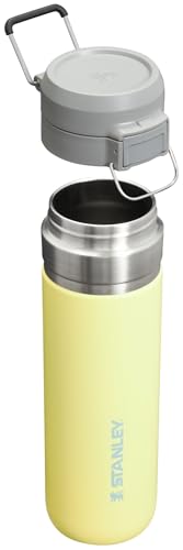 Image of Stanley Quick Flip GO Water Bottle 24 oz | Push Button Lid | Leakproof and Packable for Travel and Sports | Insulated Stainless Steel | BPA-Free | Pomelo