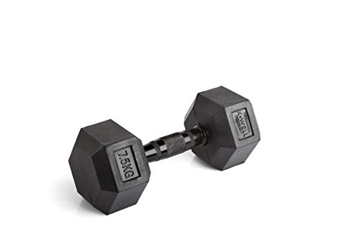 Manubrio Coppia Hex Rubber Dumbbell kg. 7,5