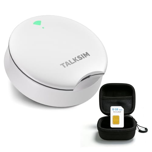 Image of UFO Mobile Hotspot Works with AT&T and Verizon(White, 10GB) | 4G LTE, Portable WiFi Hotspot MiFi Device with Carrying Case, Connected 10 Devices, USA Coverage, No Contract