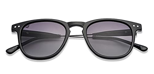 Image of Vincent Chase By Lenskart | Full Rim Round Stylish Sunglasses | Polarized and UV Protected | For Men and Women | Large | VC S14089