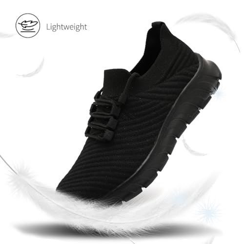 Womens Walking Shoes Slip on Sneakers Running Sports Athletic Workout Tennis Gym Non Slip Work Casual Fashion Fitness Breathable Lightweight Comfortable Mesh Soft Shoes3