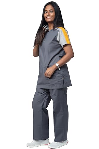 Image of UNIFORM CRAFT Female Scrub Suit Designer DSDX04 - Ideal for Doctors, Dentists and Healthcare Professionals