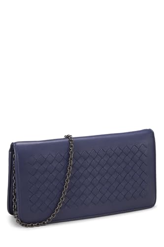 Pre-Loved Purple Intrecciato Wallet On Chain (WOC), Purple2