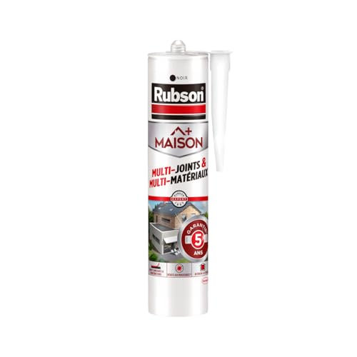 Rubson | Mastic Maison Multi-Joints & Multi-Matériaux Marron (cartouche de 280 ml) – Mastic silicone neutre nouvelle génération multi-fonctions – Mastic étanche avec formule sans odeur