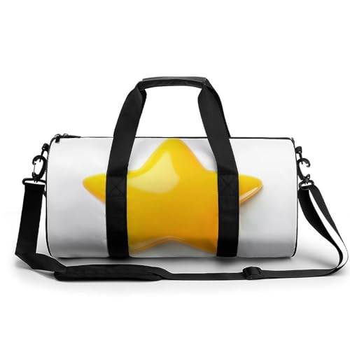 Sac week-end duffel bag Étoile Jaune pour sport camping et voyage 45cm