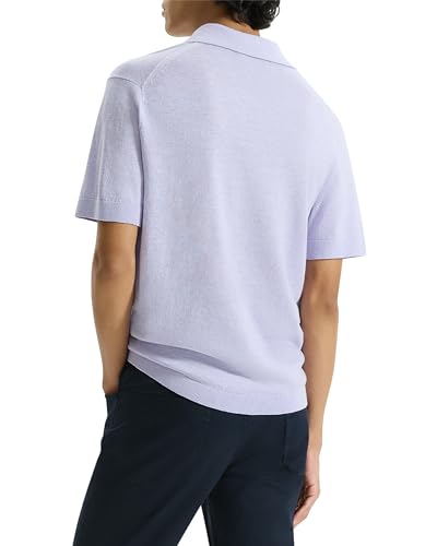 Theory Mens Brennan Polo in Pacific Linen3