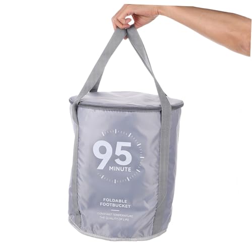 Spa plegable para pies Ipetboom 37x32x32 cm gris miniatura 7