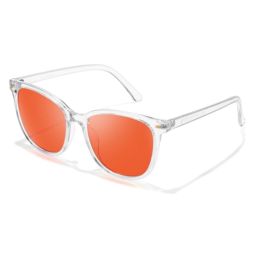 Image of TJUTR Sleep Blue Light Blocking Glasses for Women Men, Professional 2.0 AR Coatings Red Lens for Computer Reduce Eyestrain