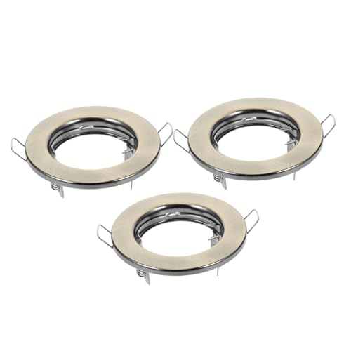 Housoutil 3Pcs Recessed Light Trim Ring for Spotlights Durable Lighting Frames Space Saving Ceiling Fixtures for Modern Interiors Sleek and Design