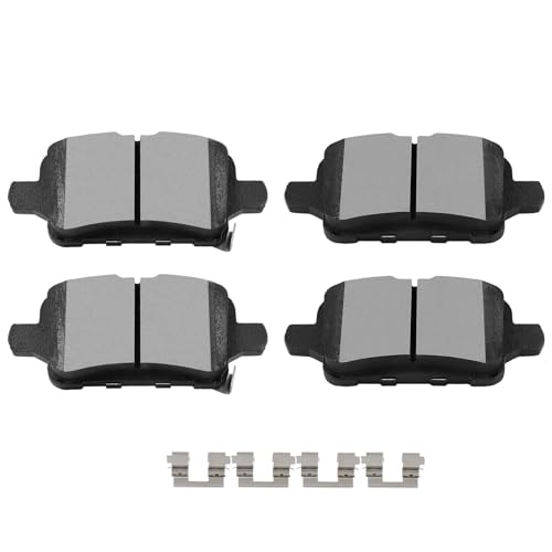 Image of SCITOO D1915 Rear Ceramic Brake Pads Sets w /Hardware Replacement For Buick For Regal TourX 2018-2020,For Chevrolet For Equinox 2018-2020,For GMC For Terrain 2018-2020