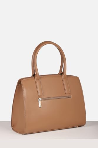 Image of Allen Solly Women's Large Tote Shoulder Bag | Vegan Leather | Textured Finish | Lightweight & Durable | Everyday Use