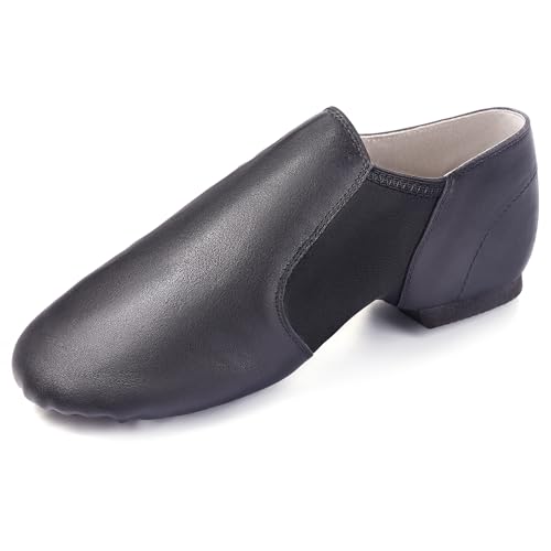 Jazz Shoe PU Leather Upper Girls and Boys Slip-on Dance Shoes (Toddler/Little Kid/Big Kid)