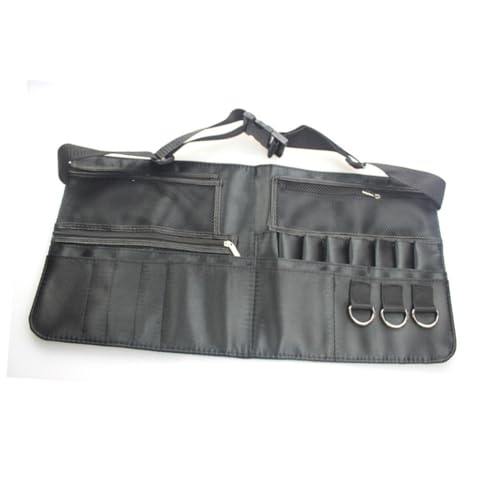 COLLBATH メイクブラシ専用ポータブル多機能ウエストバッグ 可能ベルト付き 大容量収納 ポーチブラシホルダー ジッパー内ポケット付き 化粧