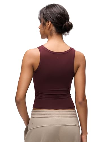 Image of CRZ YOGA Softembrace Scoop Neck Tank Top | Workout, Ultra Soft, Tight Fit, Waist Length, Double Lined, Sleeveless Shirts for Women