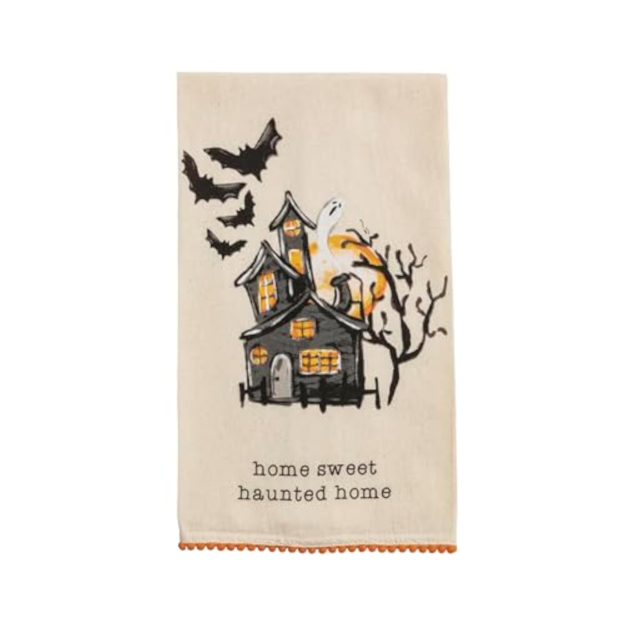 Halloween Haunted House Printed Towel