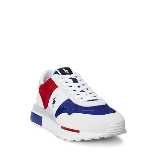 POLO RALPH LAUREN Men's Train 89 Logo Leather & Oxford Sneaker2