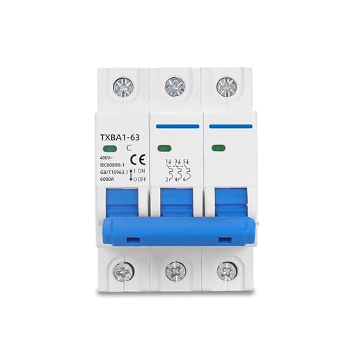 Disjoncteur miniature contre surcharges et courts-circuits interrupteur air 3P 16A