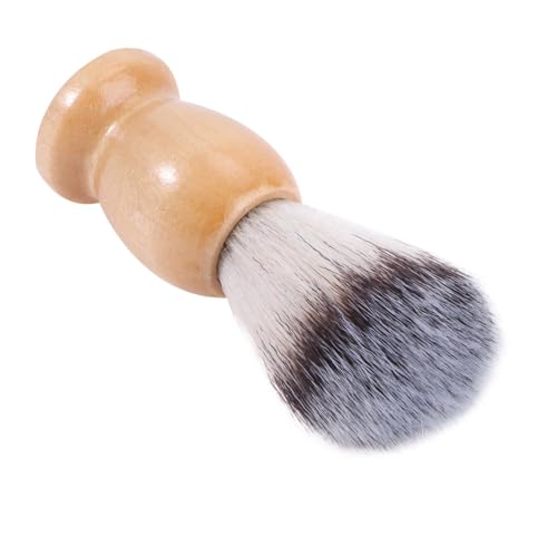 minkissy Cepillo De Barba De Cerdas Para Cerdas De Jabalí Cepillo De Bigote Bambú