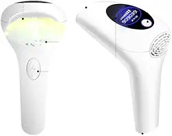 Depilador Laser Luz Pulsada 900 Mil Disparos Portátil Com Óculos de Proteção e Manual em Português BIVOLT