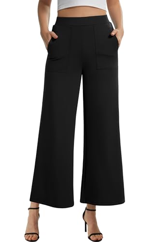 AFITNE Women's Wide Leg Yoga Dress Pants High Waist Stretchy Pull...