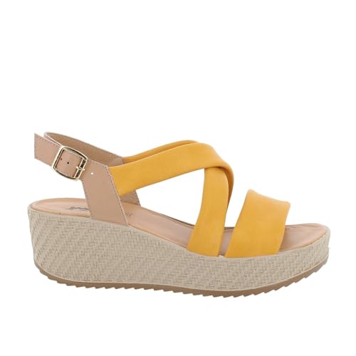 Imac - Sandalias Amarillas - Cuero para: Mujer Color: 13 Talla: 41