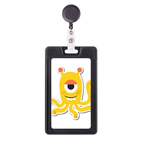 Étui pour badge rétractable Alien et monstre jaune Universe