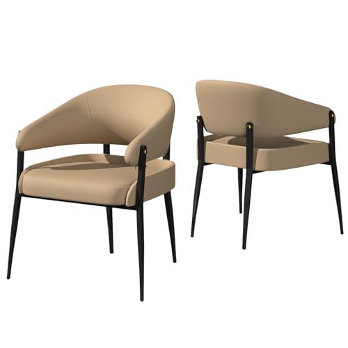 Fativo Juego De 2 Sillas De Comedor Cuero Lujoso, Sillón Cocina Tapizado De Polipiel Con Respaldo Escandinavio Moderno Cómodo Fativo Juego De 2 Sillas De Comedor Cuero Lujoso, Sillón Cocina Tapizado De Polipiel Con Respaldo Escandinavio Moderno Cómodo