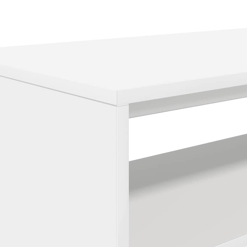vidaXL Mobile TV e Console TV, Bianco, 60 x 40 x 40 cm, Legno Tecnico, Multifunzionale