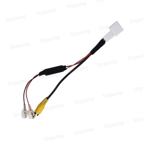 Image of Retain OEM Factory Car Rear View Backup Reverse Camera Video Adapter Connector RCA Cable for Toyota Land Cruiser Old RAV4 RX330 Original 86 Screen Mazda 4Pin