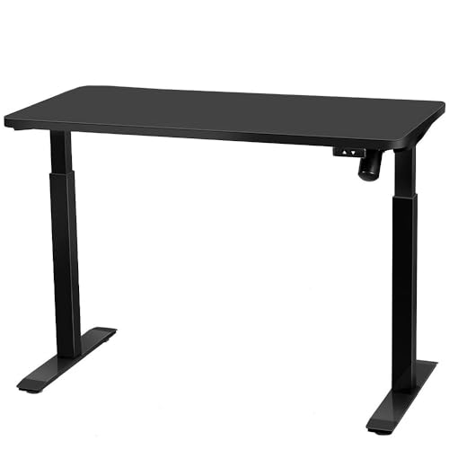 MotionWise M1 Series Height Adjustable Electric Sit Stand Desk, 48&rdquo; x 24&rdquo;, Home Office w/Single...
